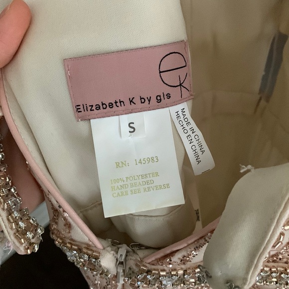 Nude / Blush / Gold Formal Sparkly Dress (S) - Picture 9 of 9